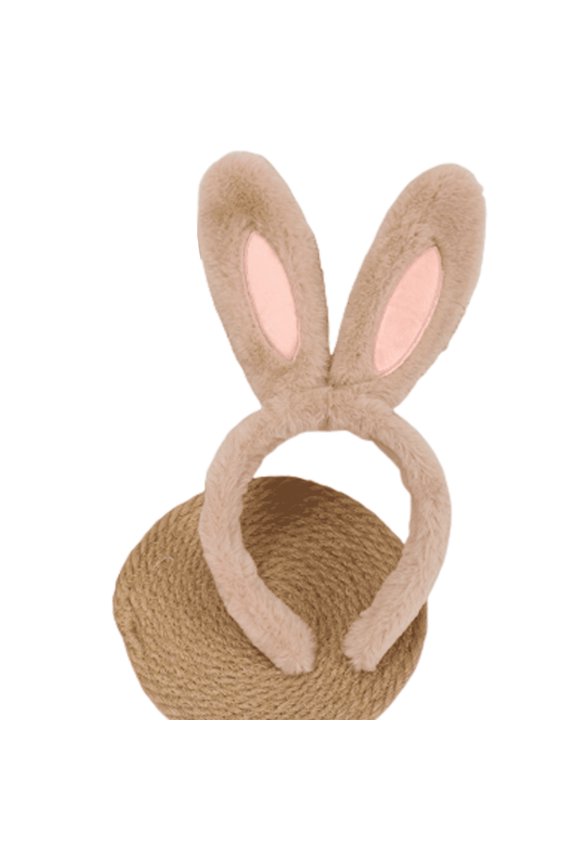 Headbands for Women,Soft Plush Cosplay Hair Hoop,Cute Ears Design Adjustable Headband Girls Hair Accessories,Brown