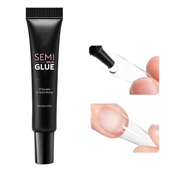 RAGUPEL Hema-Free Semi Solid Nail Glue for Press on Nails,20S Air Dry No Uv Lamp,Super Strong 4+ Weeks Hold,Bubble Free Nail Adhesive for Acrylic Tips Diy Nail Art for Beginners & Salon Nail Techs