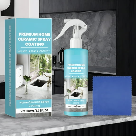 RAGUPEL Home Ceramic Coating Spray,Shine,Seal & Protect Kitchen & Bath Surfaces,Repels Stains & Grime Effortlessly - Use on Stainless Steel,Sinks,Countertops,Glass