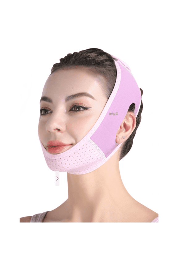 Ice Mask,Lightweight Breathable Fabric Face Ice Pack,Lift the Face Rim Ice Face Mask,Purple