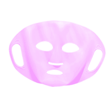 RAGUPEL Ice Mask,Silica Gel Face Ice Pack,Reusable Ice Face Mask,Purple
