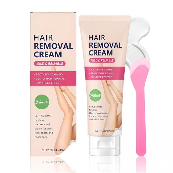 RAGUPEL Intimate Hair Removal Cream for Women Gentle&Effective Painless Depilatory Cream for Arms,Legs,Chest&Bikini Area for All Skin Types