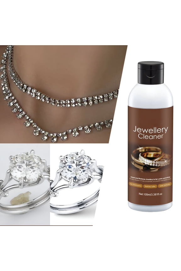 Jewelry Cleaner For Gold Rings Necklaces And Watch Faces And Tarnish Remover 100ml