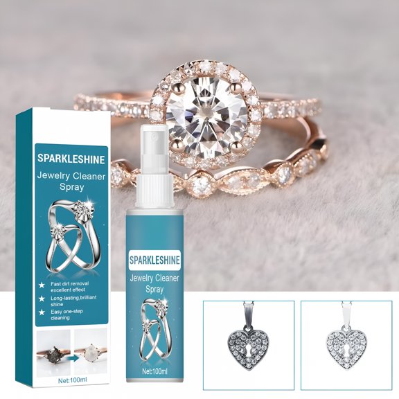 RAGUPEL Jewelry Cleaner,Instant Tarnish Remover,Liquid Jewelry Cleaner,Anti Tarnish Silver Polish Spray,Eco Friendly Jewelry Cleaner,Silverware Cleaner Solution for Home Use