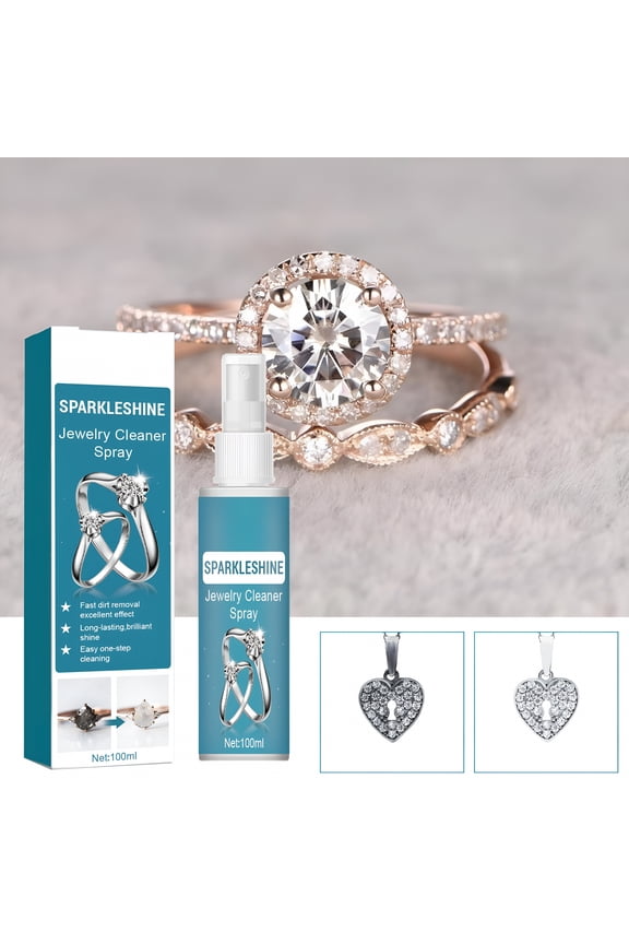 Jewelry Cleaner,Instant Tarnish Remover,Liquid Jewelry Cleaner,Anti Tarnish Silver Polish Spray,Eco Friendly Jewelry Cleaner,Silverware Cleaner Solution for Home Use