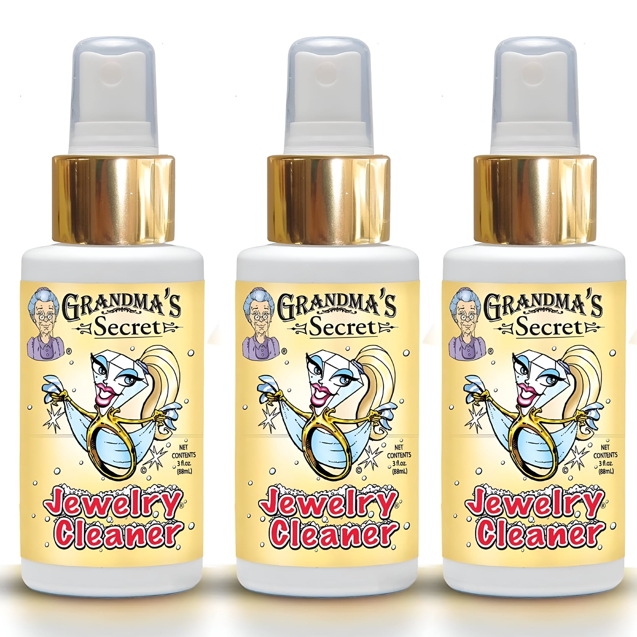 RAGUPEL 2026 New Jewelry Cleaner Spray Gold Silver Cleaning Solution Tarnish Remover Sterling Silver Cleaner Tarnish Remover 3Oz 3 Pack