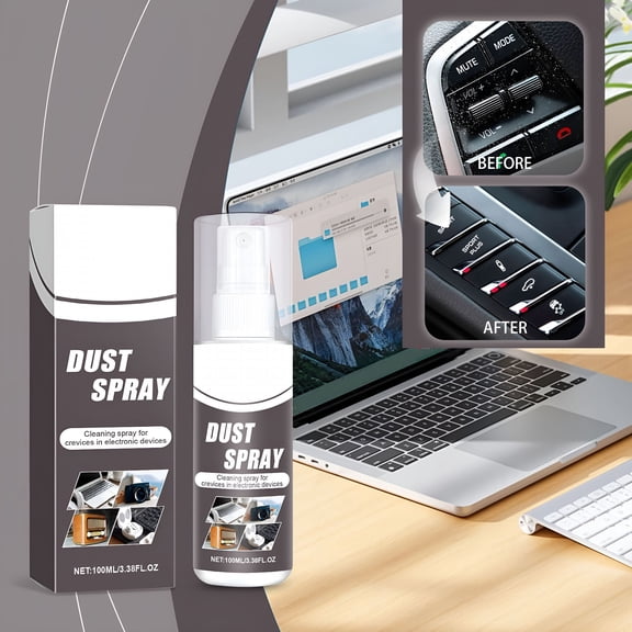 RAGUPEL Keyboard Cleaning Spray 100Ml | Multi-Purpose Electronics Air Duster | Effective Computer Keyboard Cleaner | Gentle Formula for Dust&Debris Removal | No Disassembly Needed