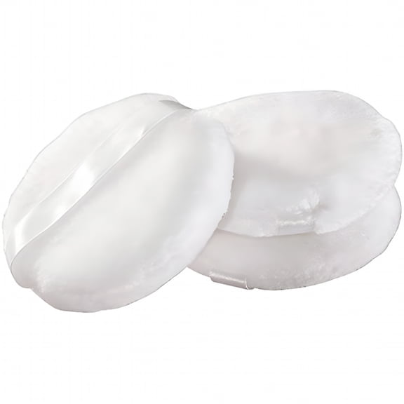 RAGUPEL Large Velour Powder Puffs with Satin Ribbon, 4 Inch Soft Body Makeup Puffs for Face, Salon Use and Beauty Routines, 3 Pack