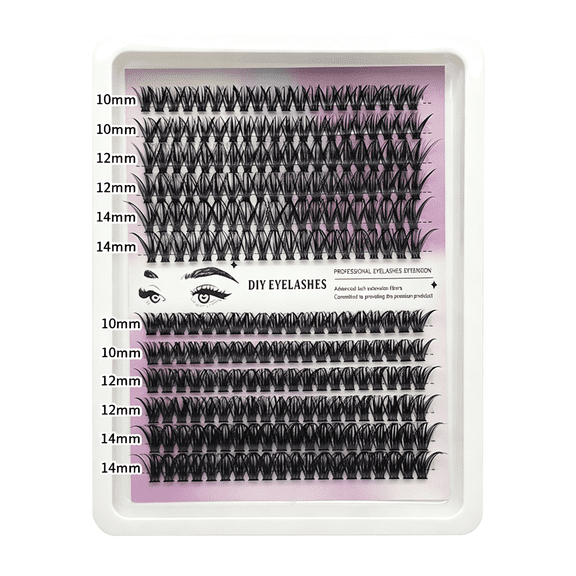 RAGUPEL Lash Clusters 50D+60D Eyelash Extensions D Curl Wispy Individual Lashes 10-18Mm Eyelash Clusters 280Pcs Diy Lash Extension for Beginners Clusters