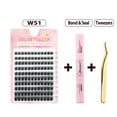 thumbnail image 1 of RAGUPEL Lash Clusters DIY Eyelash Extensions with Double-ended Glue and Tweezers Natural Lashes Clusters 8 To 14mm Fluffy Individual, 1 of 5