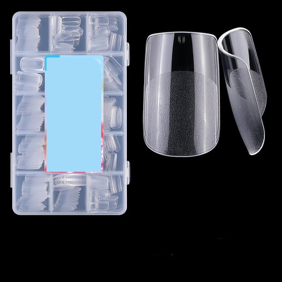 RAGUPEL Lite Short Square Instant Apex Gel Nail Tips, 256 Pcs Short Square Nail Tips