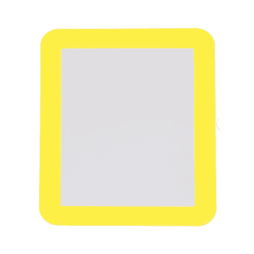 RAGUPEL Locker Mirror,Convenient Magnetic Mirror,Rounded Corner Make Up Mirror,Orange