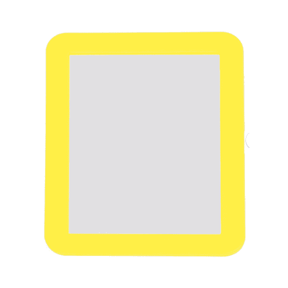 ACDANC Locker Mirror,Convenient Magnetic Mirror,Rounded Corner Make Up Mirror,Orange