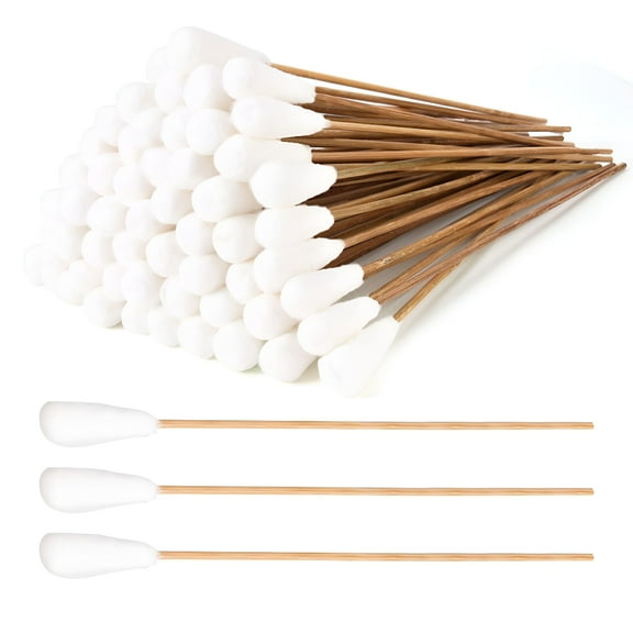 RAGUPEL Long Tips for Hygienicing 10 Inch,100pcs Cotton Swabs,Long 10" Cotton Tipped Applicators with Large 1/2" Diameter Swab-Non-sterile