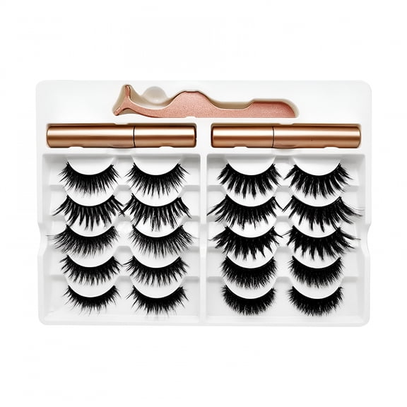 RAGUPEL Magnetic Eyelash Magnetic Lashes Glue Free Waterproof Long Lasting Eyelashes