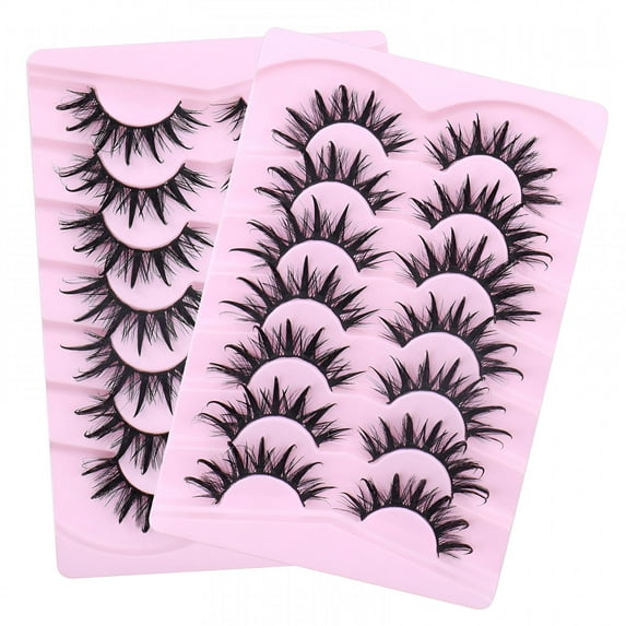 RAGUPEL Manga Lash Clusters 7Pairs Eyelash Extension Kit Natural Look 3D Fluffy Curly False Lashes Comfortable Lightweight