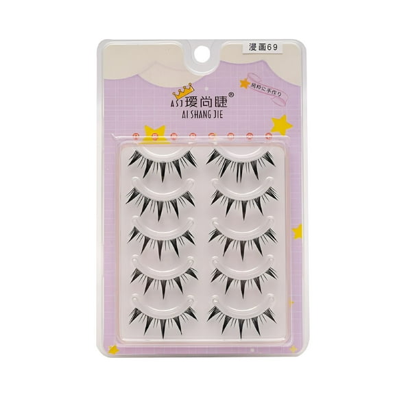 RAGUPEL Manga Lashes Cat eye 3D Natural False Lashes Eyelashes Natural Look Lashes