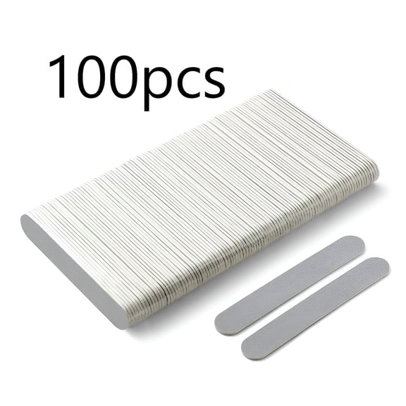 EXLEAF Mini Nail Files (100 Pcs), Double Sided Emery Board for Natural Nails