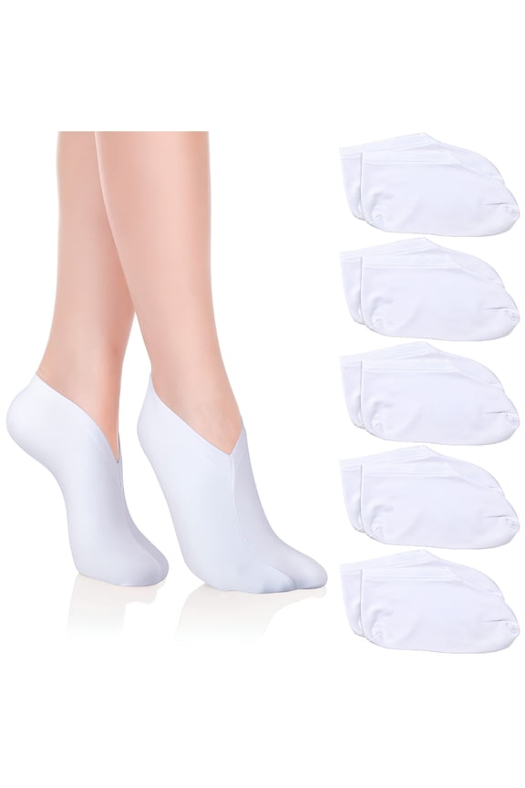 Moisturizing Socks 5-Pairs for Dry Feet Care,Cotton Spa Socks with Spandex,Overnight Hydration Enhancer Socks,Foot Therapy Socks for Cracked Heels