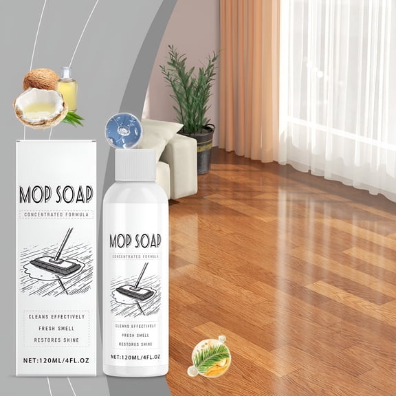 RAGUPEL Mop Soap 4 FL.OZ Coconut,Highly Scented 2025 New Multi-purpose Mop Soap,Floor Mopping Pet-friendly Multisurface Liquid Mop Cleaner Bathroom & Kitchen Supplies