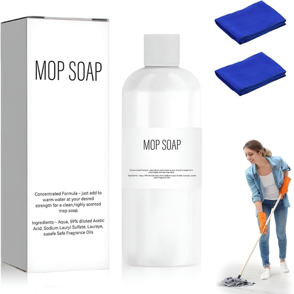 RAGUPEL Mop Soap for Floor Cleaning,Long Lasting Premium Perfume,4X Concentrated Floor Cleaner,Multi Surface Solution,Pet Friendly,Laminate Floor Cleaner (1Pcs Fragrance)