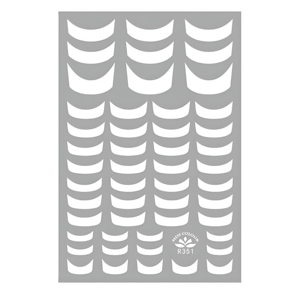 RAGUPEL Nail Art Stickers Decals WHITE French Line Manicure Mani Nail Tips