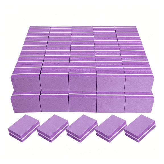 RAGUPEL Nail Buffers(100 Pack),Mini Buffer Block Nail File for Acrylic Nails and Natural Nails,100/180 Grit Nail Buffer Block Bulk Buffing Blocks for Nail Buff Professional Manicure