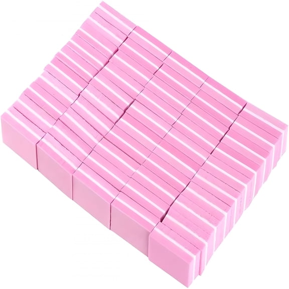 RAGUPEL Nail Files,Mini Double Sided Nail File Blocks Color Sponge Nail Polish Sanding Buffer Strips Polishing Manicure Tools 50 Pcs Nail Care