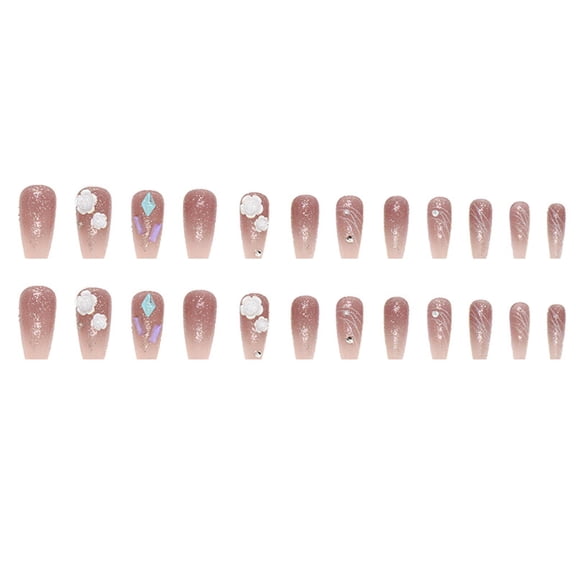 RAGUPEL Nails Kit Acrylic Set,Custom Semicured Gel Nail Sticker,Real Nail Polish Strips,Nail Acrylic Kit