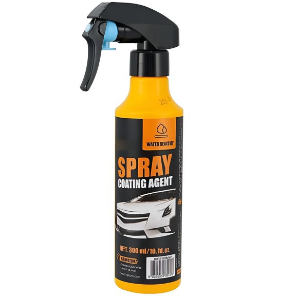 RAGUPEL Nano Hydrophobic Ceramic Coating, 300ml Car Coating Spray Kit, Easy-to-Spray Auto Paint Protection, Includes Microfiber Cloth for Vehicle Shine & Protection