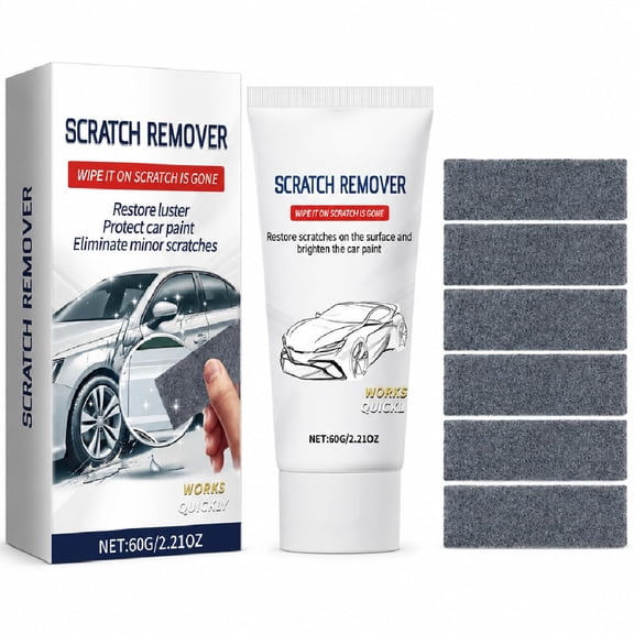 RAGUPEL Nano Sparkle Cloth Car Scratch Remover - Scratch Remover for Vehicles,Magic Wipes Cleaning Cloth Car Scratch Repair Paste,Scuff Repair Polishing Wax Kit (1Pcs)