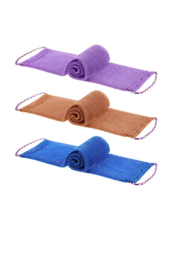 Pack Set African Net Sponge Bath Towels Wash Cloth Body Scrubbers For Use In Shower African Exfoliating Net For Back Scrubber Skin Smoother Body Net Exfoliator
