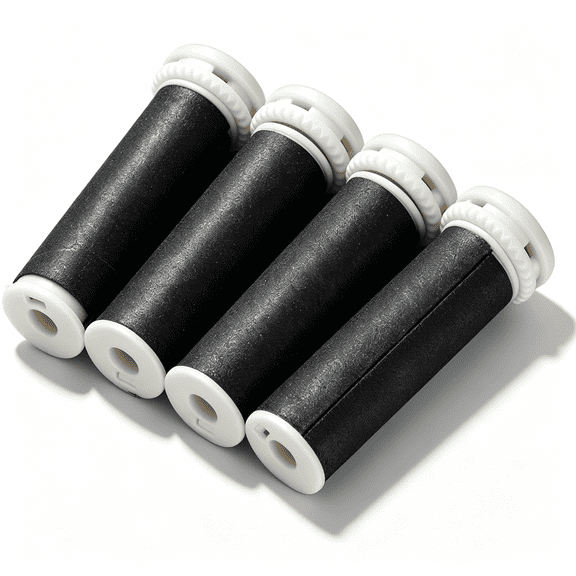 RAGUPEL Pedicure Rollers Replacement Coarse,4Pcs Replacement Roller Refills Heads Electric Foot File Grinding Tool Replacement Head for Feet
