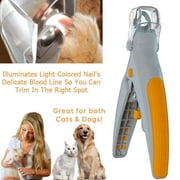 RAGUPEL Pet Nail Care Clipper Cats Dogs Claw Care Trimmer Grooming Tool for Pet Cat Dog with LED Light