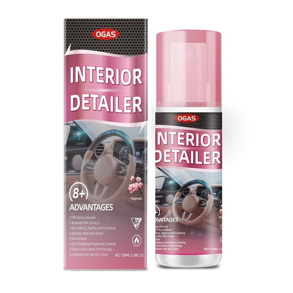 RAGUPEL Polishing Cleaner Car Interior, Interior Detail Spray, Car Interior Detailing Cleaner for Rubber Leather & More, All Purpose Cleaner for Dashboards Seats Plastic
