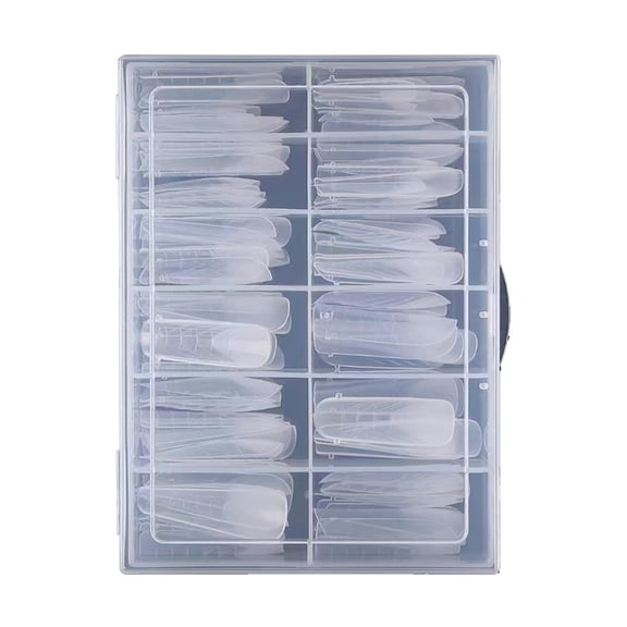 RAGUPEL Poly Gel Nail Forms: 96Pcs Dual Forms for Nail Extension,4 Style 12 Size Dual Forms for Builder,Half Matte Gel Nail Tips Form for Manicure Art Design Salon Diy