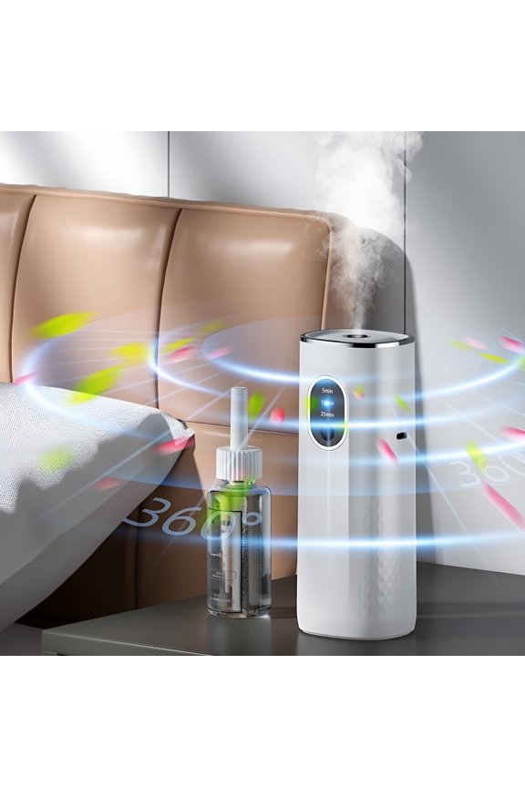 Portable Diffuser for Essential Oil Nebulizer Battery Operated Mini Scent Air Machine Aromatherapy Atomizing Diffuser for Home Room Cars Office