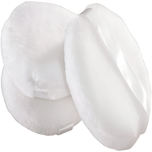 RAGUPEL Powder Puff Large Velour Body Makeup Puffs with Satin Ribbon,Powder Puffs for Face Powder,4 In,3 Pcs