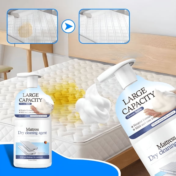 RAGUPEL Ultra-Concentrated Mattress Cleaner Spray - 10oz Bio-Enzymatic Formula for Yellow Stains, Pet Odors & Sweat Marks on Memory Foam/Spring Beds, Sofas & Upholstery (300ml Bottle)