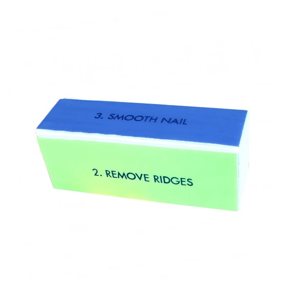 RAGUPEL Professional 4 Ways Nail Buffing Block Manicure Pedicure Tool Nail Art Care Buffing Buffer Sanding Files Shiny Block Colourful 1Pc