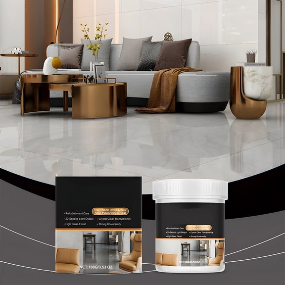 RAGUPEL Quartz Polishing Paste - Countertop Scratch Repair, Granite Marble Cleaner, Stone Brightener for Kitchens Bathrooms