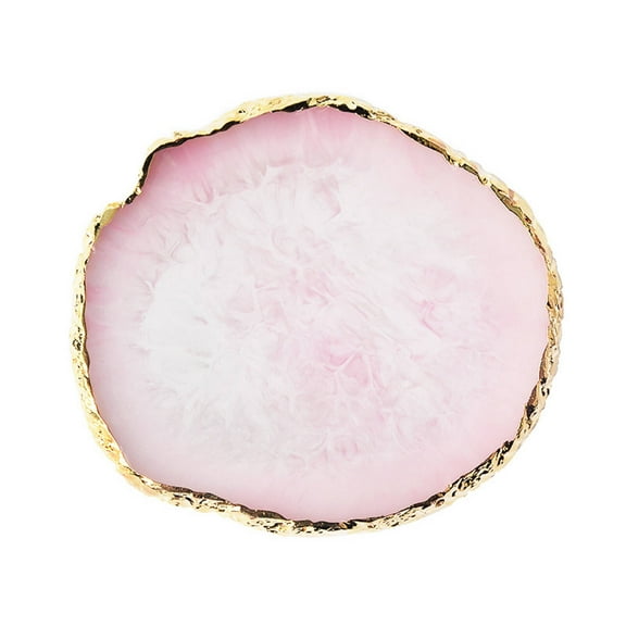 RAGUPEL Resin Makeup Mixer Multifunctional Palette Nail Art Polish Mixing Plate Creative Mixing Foundation Coloring Palette Pink