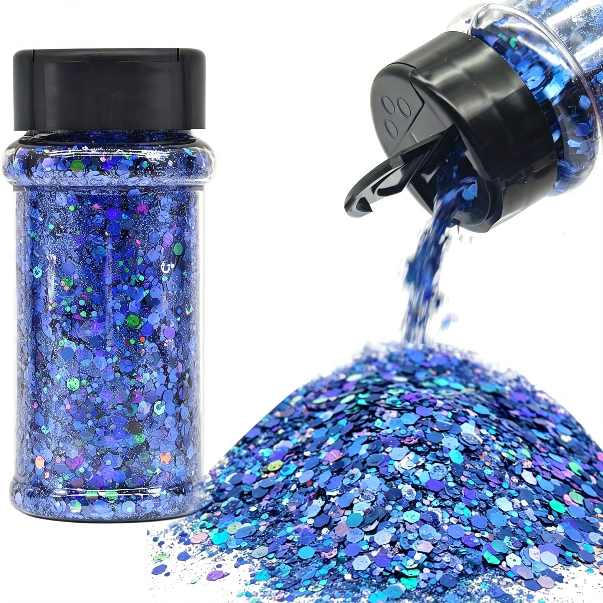 RAGUPEL Royal Blue - Holographic - Craft Glitter - 2Oz Glitter Shaker ...