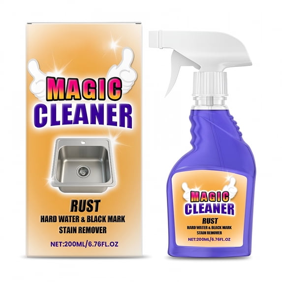 RAGUPEL Rust Remover Spray 200Ml Metal Derusting Multi-Surface Cleaner Fast Action Household Use Concrete Wood Fabric Safe Oxidation Treatment