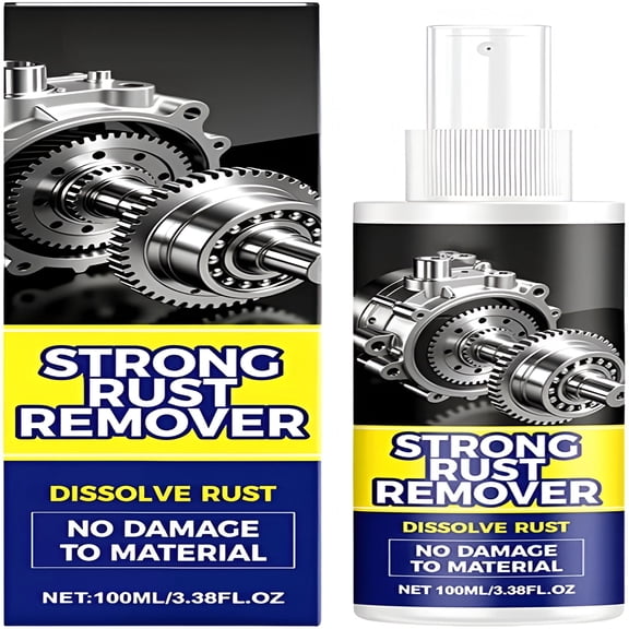 RAGUPEL Rust Remover Spray for Metal - Heavy Duty Metal Cleaner for Vehicles,Tools,Chains,Iron Out Rust Stain Remover,Multi-Surface Cleaner,Fast-Acting Oxidation Remover (1)