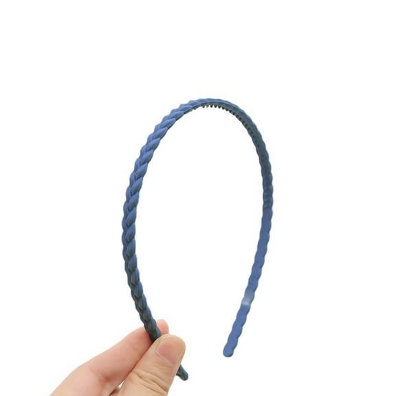 RAGUPEL Scrunchies,Braided Headband Elegance Silk Scrunchies,Comfortable Wearability Scrunchies for Girls,Blue