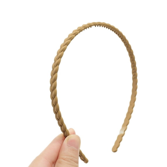 RAGUPEL Scrunchies,Braided Headband Elegance Silk Scrunchies,Comfortable Wearability Scrunchies for Girls,khaki