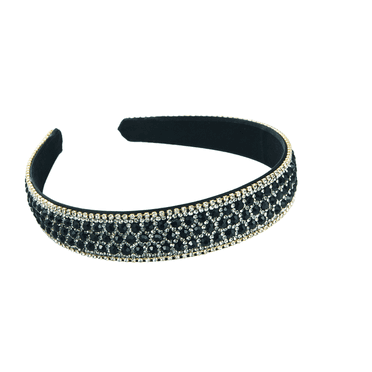 RAGUPEL Scrunchies,Colorful Full Rhinestone Design Scrunchies forWomen,Anti-Slip Function Silk Scrunchies,Black