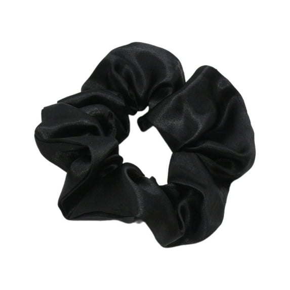 RAGUPEL Scrunchies,Satin Fabric Design Silk Scrunchies,Comfortable and Gentle on Hair Hair Scrunchies for Women's Hair,Black