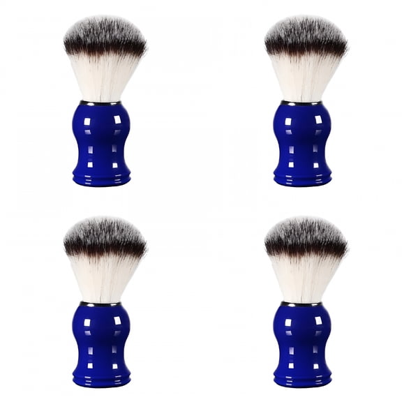 RAGUPEL Shaving Brush Blue Handle Beard Shave Brush Soft Shaving Brush Hair Salon Tool for Beauty Salon Shaving Brush Dense 2PCS for Foot